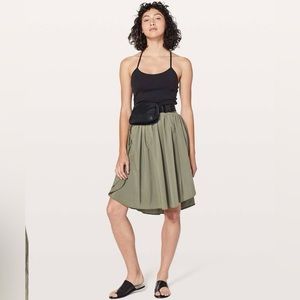 Lululemon Everyday Skirt in Sage, size 6